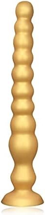 Sxovo Long Anal Beads Plug With Strong Suction Cup, Soft Silicone Butt Plug Thread G-Spot Prostate Massage Stimulation Dildo, Anal Training Sex Toys For Men Women Couple (L)