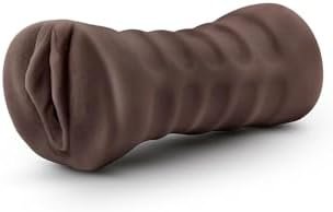 Blush - Hot Chocolate - Heather - Fragrance Free Realistic 5" Ribbed Masturbator Stroker - One Speed Aaa Battery Powered Waterproof Bullet Vibrator Male Adult Toys - Sex Toy For Men Guys Couples - Image 2