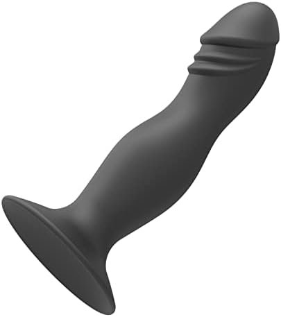 Silicone Prostate Massager Anal Butt Plug Anal Training Sex Toys For Men Women G-Spot Stimulator Anal Trainer Kit For Beginner(Black) - Image 2