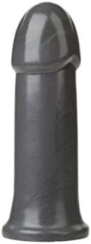 Doc Johnson American Bombshell - B-7 Torpedo - Vac-U-Lock And F Machine Compatible Dildo Or Butt Plug - Gunmetal Grey