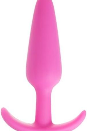 Doc Johnson Mood - Naughty 1 - Silicone Anal Plug - Medium - 3.9 In. Long And 1 In. Wide - Tapered Base For Comfort Between The Cheeks - Medium - Pink