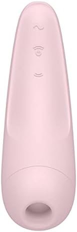 Satisfyer Curvy 2+ | Air-Pulse Clitoris Stimulating Vibrator | Connect App | 2 Motors | Clitoral Sucking Pressure-Wave Technology & Vibration | Waterproof (Ipx7) | Rechargeable Battery (Pink) - Image 2