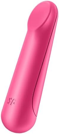 Satisfyer Ultra Power Bullet 3 Mini Bullet Vibrator - Clitoral Stimulator, Personal Massager, Flat Beveled Tip - Portable, Waterproof, Rechargeable, 9Cm (White)