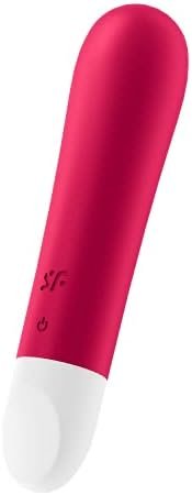 Satisfyer Ultra Power Bullet 1 Mini Bullet Vibrator - Clitoral Stimulator, Personal Massager, Rounded Tip - Portable, Waterproof, Rechargeable, 10.5Cm (Red)