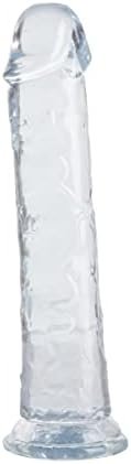 Leqc 8.5 Inch Realistic Dildo, Clear Jelly Dildo With Suction Cup For Women Masturbator G Spot Clit Vaginal Stimulator Men Anal Adult Sex Toys