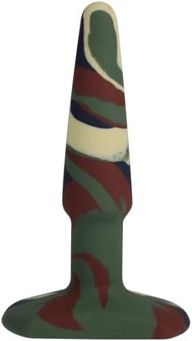 Doc Johnson A-Play - Groovy - Silicone Anal Plug - 4 Inch (0.75 Inches Wide), Camouflage