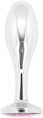 Tail Screw Weighted Metal Butt Plug With Jewel - Detachable Screw Plug Medium