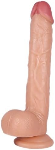 Realistic Long Dildos Feels Like Real - 11.2 Inch Soft Huge Large Big Penis With Powerful Suction Cup For Hands-Free Play - Lifelike Giant Dildos G Spot Anal Dildo Adult Sex Toys For Women