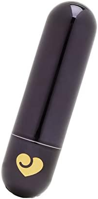 Lovehoney Bullet Vibrator For Her – Mini Vibrator For Clitoral Stimulation - Rechargeable Vibrator Bullet With 10 Vibration Modes – Waterproof Nipple Stimulator – Couples Sex Toy - Black