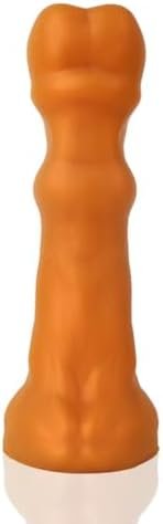 Tariss'S Silicone Anal Plug Soft Anal Dildo With Suction Cup Base Sex Toy For Men Women Couple Gold Xxl 14.76 Inch