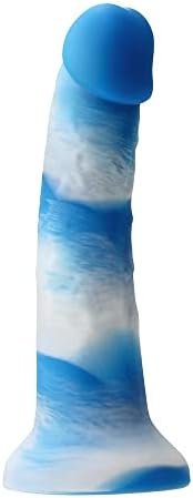 Ns Novelties Colours Pleasures 6 Inches Yum Yum Dildo - Blue