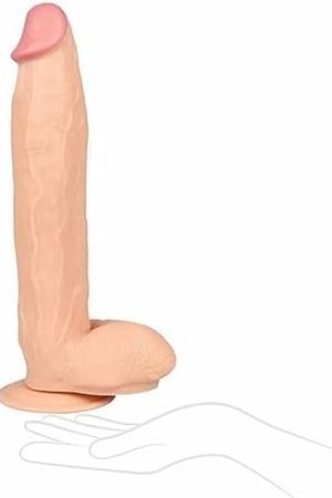 12" Big Dildo Realistic Dildo, 2.2" Wide Thick Huge Dildos With Strong Suction Cup Hands-Free,Giant Long Penis Adult Sex Toy Use For Women G Spot And Men Anal Play Game Flesh