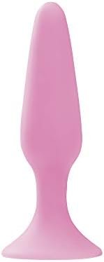 Pure Love 4.5 Inch Silicone Anal Butt Plug, Black Color, Adult Sex Toy, Classic Sex Toy