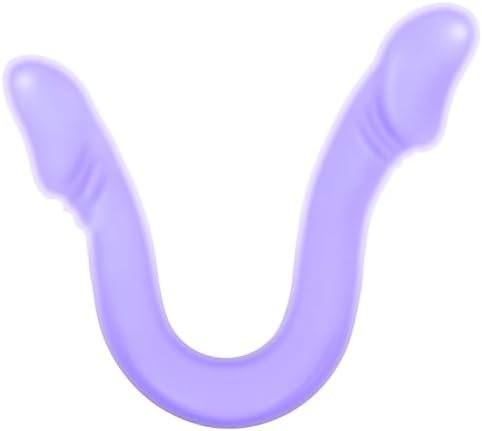 Double Dildo Anal Toys Lesbian Gay Adult Sex Toys For Women & Gay Men, Big Long Consoladores Thick Double Ended Dildo 16.5In Penis, Clear Silicone Fat Giant Strap On Dildo For G Spot & Anal Pleasure