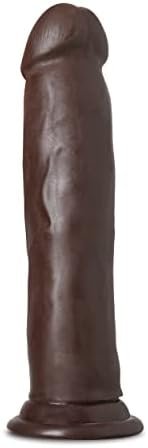 Blush Au Naturel Jackson - Realistic 9 Inch Long Sensa Feel Dual Density Dildo - 2" Thick - Flexishaft Bendable Body - Strap On Compatible Suction Cup For Hands Free Play Sex Toy For Men Women - Brown - Image 3