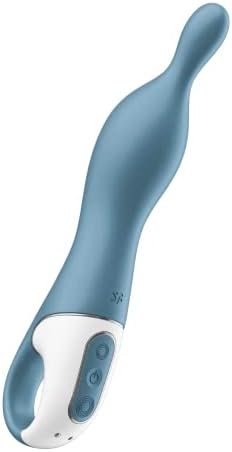 Satisfyer A-Mazing 1 A-Spot Vibrator For Women - Vibrating Dildo, G-Spot Stimulator, Sex Toy With Curved, Ergonomic Shape, Flexible Tip - Waterproof, Rechargeable (Berry)