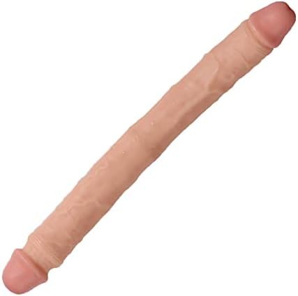 15Inch Double-Sided Realistic Dildo, Lifelike Soft Double Ended Dildo, Dual Headed Anal Dildo Double Header Adult Sex Toy For Women