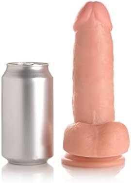 Lynx 7 Inch Dildo With Balls - Light - Image 2