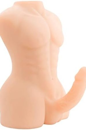 14 Lb Heavy Dildo Sex Doll For Women - Male Torso Sex Doll With Realistic Penis & Tight Anal For Female Pleasure Toys,Big Dildo Love Doll For Unisex Masturbation Couple Sex Toy - Not Life-Size Beige
