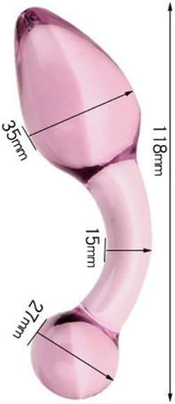 Luxury Crystal Anal Plug Prostate Massage G Spot Fetish Butt Plug Smooth Glass Pleasure Orgasm, Rose Pink - Image 2