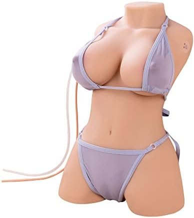 12.7Lb Automatic Sucking Vibrating Sex Dolls For Men, Jaspik Realistic Female Sex Doll Torso With Tight Vaginal And Anal, Automatic Cleaning Sex Doll For Men Pleasure