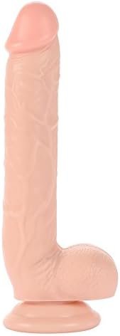 Comfywnad Realistic Penis Dildo With Balls, Flesh, 19.2 Ounce