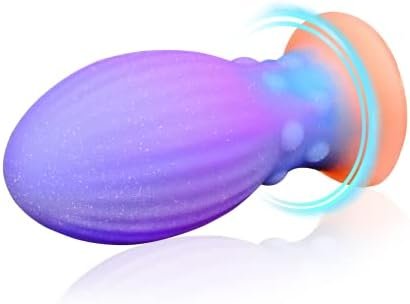 4.3In Anal Plug Silicone Butt Plug, Upgraded Wearable Massager Luminous Anal Trainer Glow In The Dark Luxury Fetish Fantasy Adult Sex Toy For Women & Men