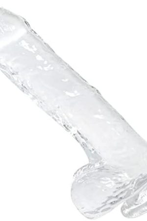 8.5 Inch Uncut Suction Cup Dildo With Balls