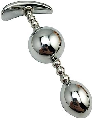 Anal Trainer Metal Stainless Steel Pull Bead Anal Training Plug Anal Training Plug Adult Sex Toy