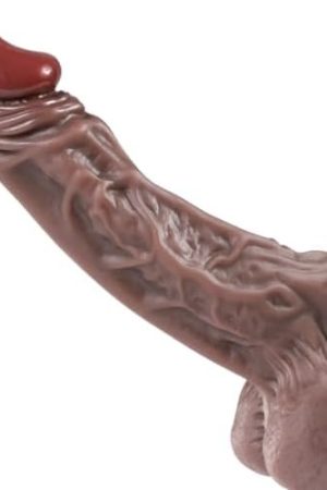 Realistic Black Dildo With Lifelike Shaft And Ultra Soft Balls, 9.8" Big Monster Dildo With Strong Suction Cup, Dragon Silicone Dildo For Men G Spot Stimulator Anal Sex Toy For Women Throat Trainer