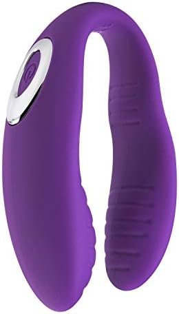 Rechargeable 12-Frequency U-Shaped Vibrator Wearing Vibrator Couple Sex G-Spot-Purple - Image 3