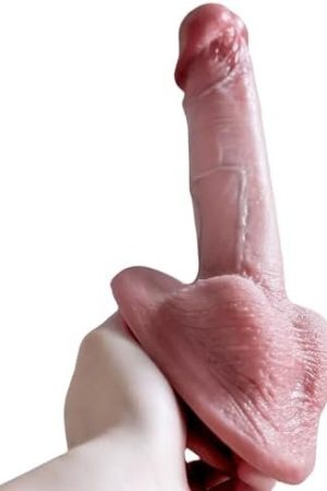Reproduction Real Handmade Dildo, 8.15 Inch Adult Sensory Sex Toys Dildo, Realistic Penis For Women, Body-Safe Material Dildos, Stimulation G-Spot And Anal Play For Men And Couples(Labor Contractor)
