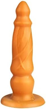 Fst Tapered Head Anal Plug Vaginal Fit G-Spot Stimulation Dildo Bulge Textures Prostate Massage With Strong Suction Cup For Women Men Masturbation Couple Flirt Liquid Silicone Sex Toy (L)