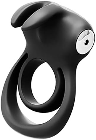 Vedo Thunder Bunny Rechargeable Vibrating Couples C-Ring, Clitoral Stimulation (Black Pearl)