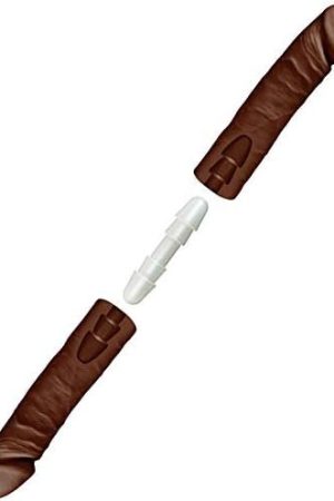 Doc Johnson The D - Double D - Two 8 Inch Ultraskyn Vac-U-Lock Dildos With Double Up Plug - Chocolate