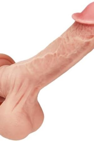 Small Glans Big Thick Dildo With Strong Suction Cup 8.3 Inch Realistic Dildo With Suction Cup For Hands-Free Play