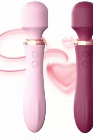 Lilo Hot Venus Wand Heated Double Heads Dildo Vibrator 10 Modes Adult Vibrator For Women Sex Toys Pink