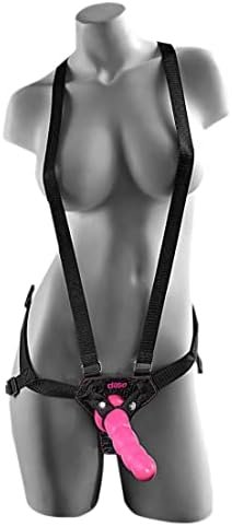 Pipedream Products Dillio 6 Inches Strap On Suspender Harness Set, Pink