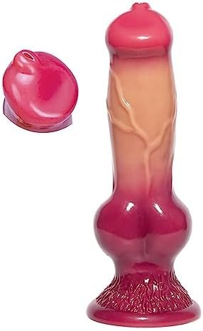 7 Inch Silicone Realistic Dildo Small Fantasy Sex Toy For Women Wolf Canine Animal Cute Dildo With Strong Suction Cup Dual Density Penis Anal Alien Monster Dildo For Beginner Adult
