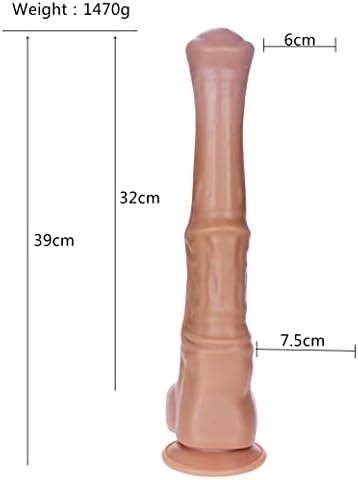 Realistic Thick Horse Dildo,15 Inch Huge Black Animal Dildo Anal Plug Suction Cup Toy For Men And Women Couples Play - Image 2