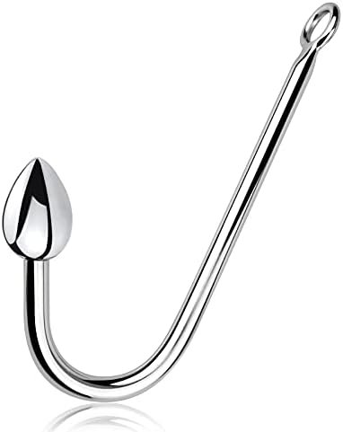 Anal Butt Plug Hook Stainless Steel Anal Rope Hook With Solid Anal Heart Ball Bondage Hook Toy For Unisex Adult Sm Game