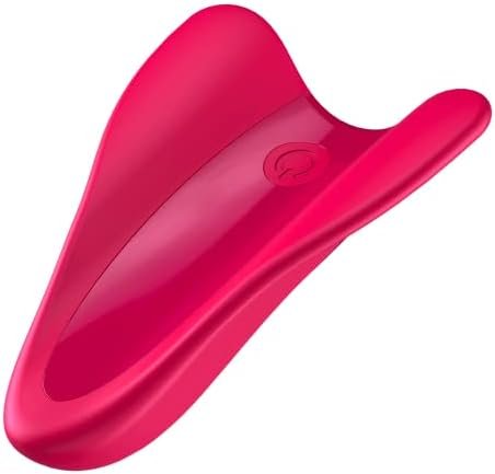 Satisfyer High Fly Finger Vibrator - 10 Vibration Programs For Stimulation Of The Clitoris, Penis And Erogenous Areas - Waterproof, Rechargeable (Red)