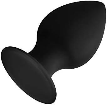 Forto Silicone F-98 Butt Plug For Men And Women - Erotic Anal Plug Dildo (Silicone - Black, Medium)