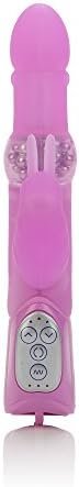 Calexotics 7-Function Silicone Jack Rabbit - Vibrator With Rotating Shaft - Waterproof Vibe Sex Toys For Couples - Adult Clitoral G Spot Massager - Pink - Image 2