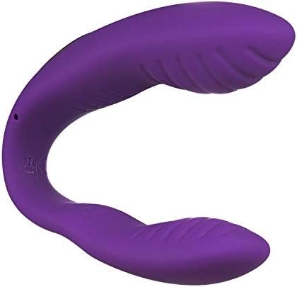 Rechargeable 12-Frequency U-Shaped Vibrator Wearing Vibrator Couple Sex G-Spot-Purple - Image 2