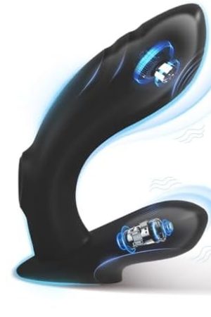 Anal Plug Vibrator Prostate Massager With Finger Tapping Male Sex Toys, Arch-Design Vibrating Butt Plug Sex Toy For Men With Remote Control 5 Tapping & 10 Vibrating Modes, Adult Toy For Women Couple