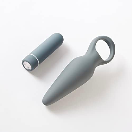 Pure Romance 5Th Base | 9-Function Bullet + Butt Plug Vibrator Combo | Massaging Sex Toy For Invigorating Back Door Play, Prostate Stimulation, And More Grey - Image 3