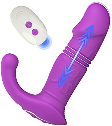 Anal Vibrator, Onismo Vibrating Prostate Massager With 7 Vibration Modes And 3 Thrusting Speed Remote Controlled Anal Sex Toys For Men Couples