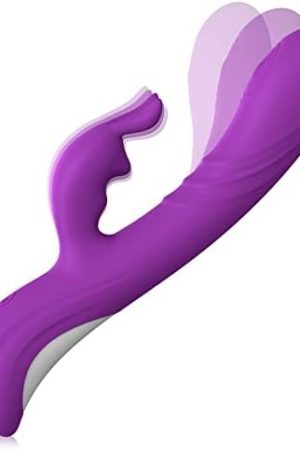 G Spot Rabbit Vibrator Dildo Sex Toy For Women, Vaginal Health Vibrator With 5 Vibration & 10 Wiggling Modes, Female Powerful Waterproof, Clitoris Nipple Anal Stimulator For Adults Couples