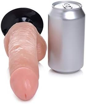 Lynx 7 Inch Vibrating Dildo With Balls - Light - Image 3